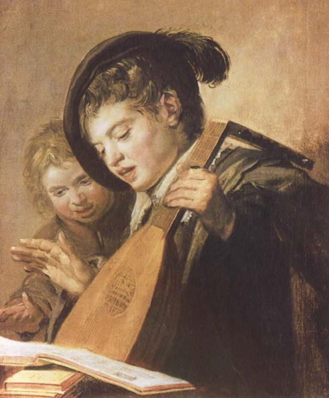 Frans Hals Two Singing Boys oil painting image